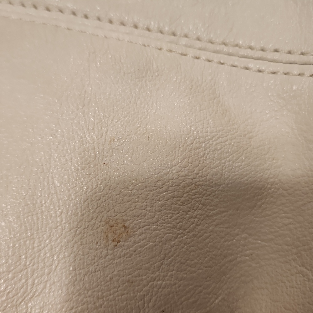 Coach F17605 Ashley Leather Hippie Bag Cross Body Purse White Silver Shoulder - Picture 8 of 10